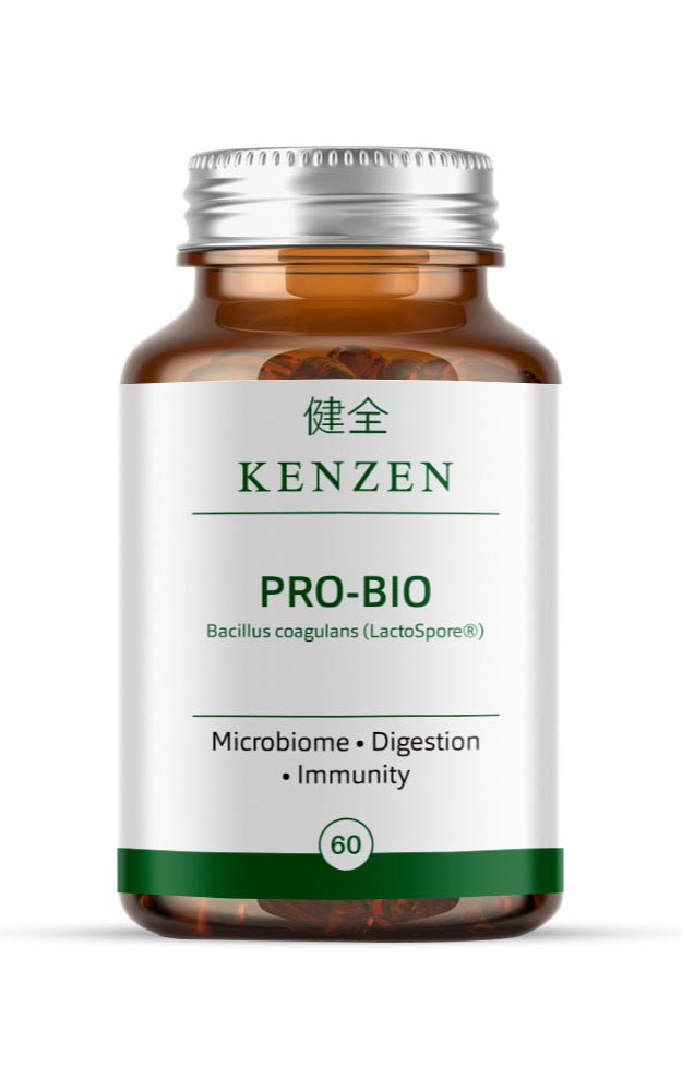 Kenzen Pro-Bio – Bacillus Coagulans (LactoSpore®) Probiotic | 3 Billion CFU Per Capsule (6 Billion Daily) | Digestive & Gut Support | 60 Capsules