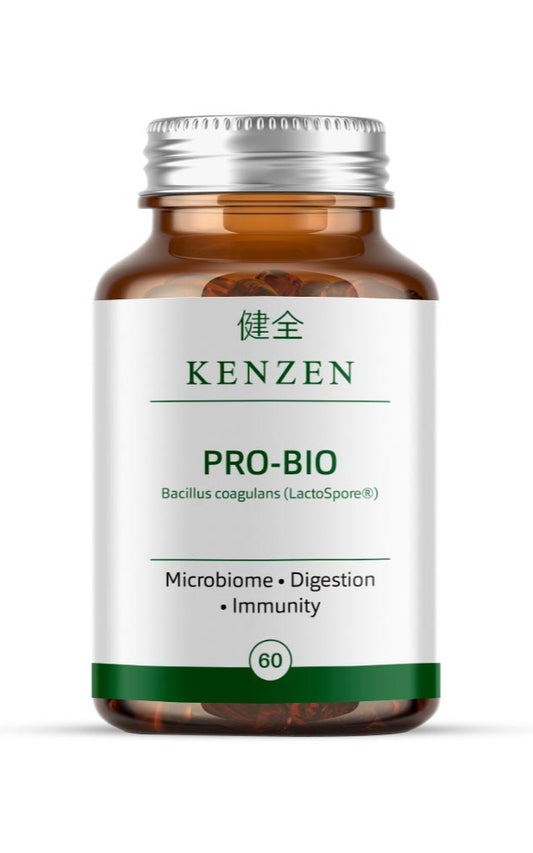 Kenzen Pro-Bio – Bacillus Coagulans (LactoSpore®) Probiotic | 3 Billion CFU Per Capsule (6 Billion Daily) | Digestive & Gut Support | 60 Capsules