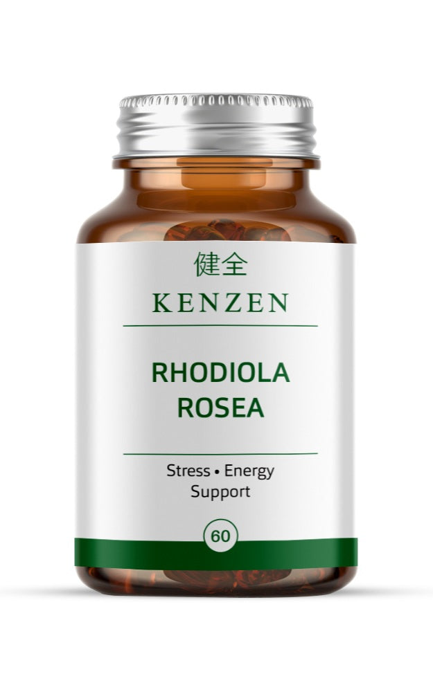 Kenzen Rhodiola Rosea Capsules – Stress & Energy Support | 300mg | 60 Vegan Capsules
