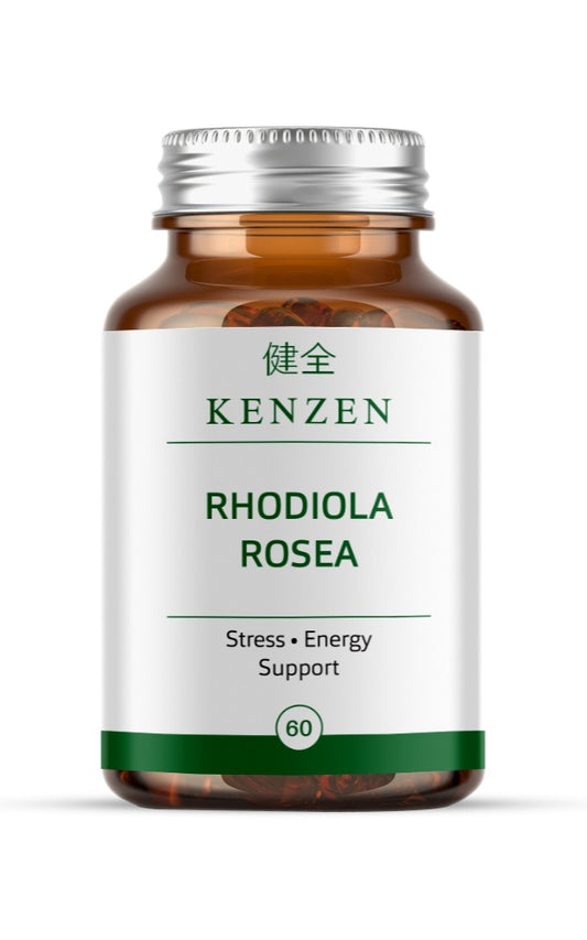 Kenzen Rhodiola Rosea Capsules – Stress & Energy Support | 300mg | 60 Vegan Capsules