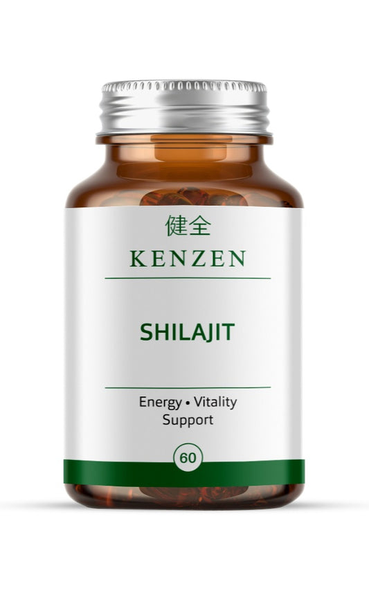 Kenzen Shilajit Capsules – Energy & Vitality Support | 20% Fulvic Acid | 60 Vegan Capsules