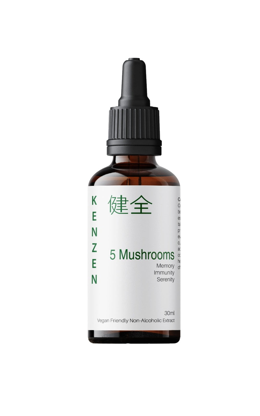 Kenzen Five Mushroom Complex Extract - Immune & Vitality Support