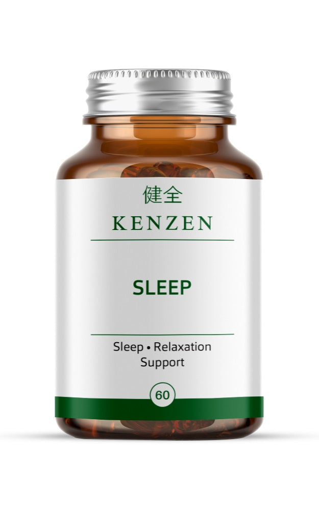 Kenzen Sleep – Reishi, Magnesium Glycinate, L-Theanine & GABA | Nighttime Relaxation Support | 60 Vegan Capsules